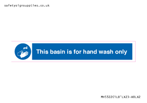 Basin for hand wash only